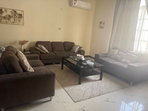 sofa set with table home center 