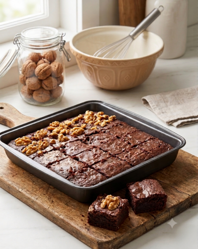 Brownies full tray, homemade