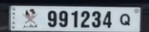 Number plate 99 1234