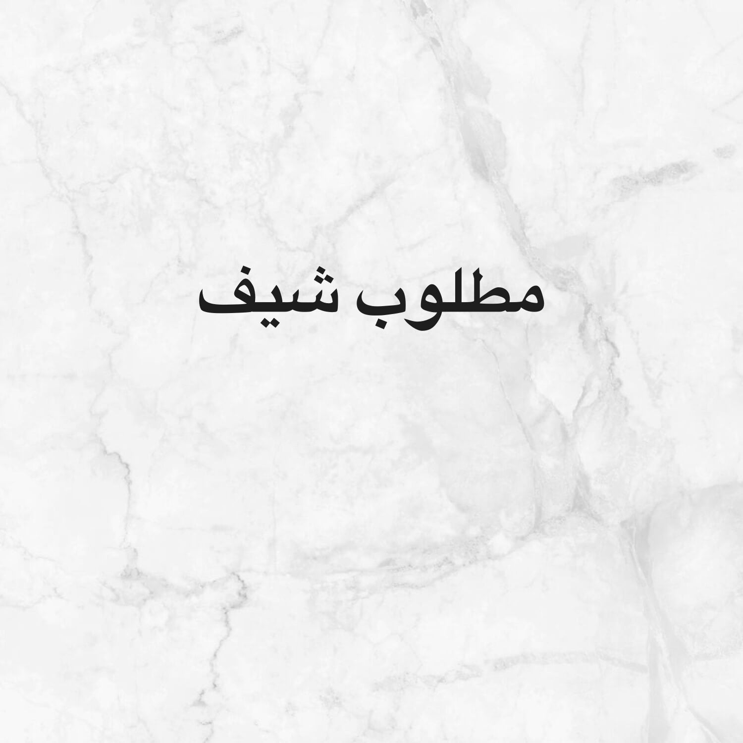 مطلوب شيف 