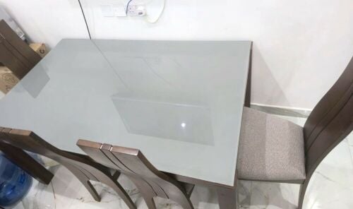 Heavy Glass Dining Table