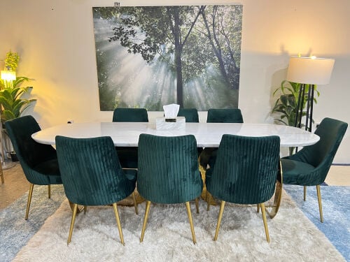 Home centre 8 chair dining table