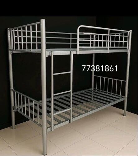steel bed and mattress