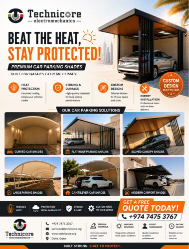 CAR PARKING SHADES (CUSTOM DESIGN)