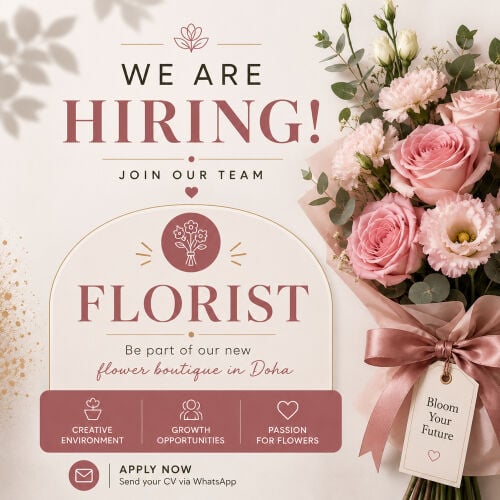 WE ARE HIRING FLORIST