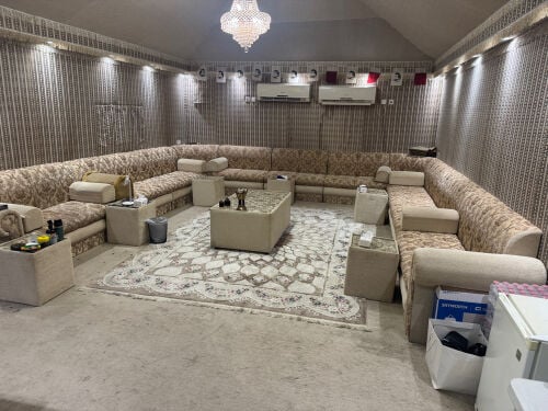 sofa with tables