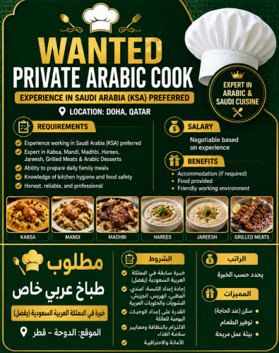 Private Cook Arabic Cuisine Special