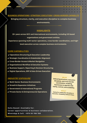 Business Operations & Strategic Exe