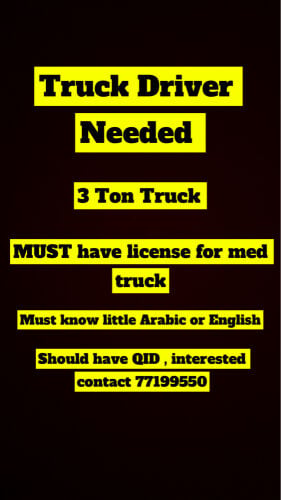 Truck Driver Needed 