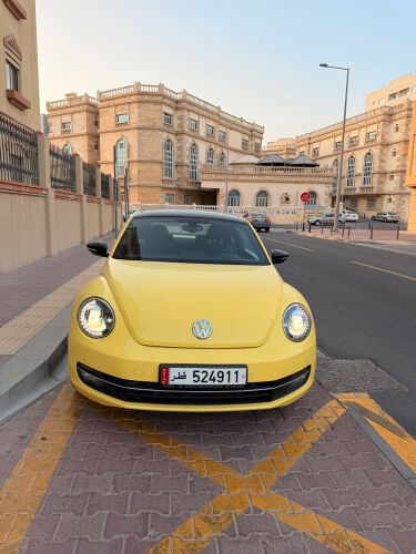 Beetle yellow car 