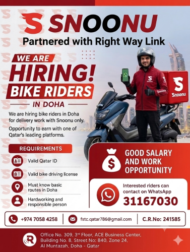 snoonu delivery rider