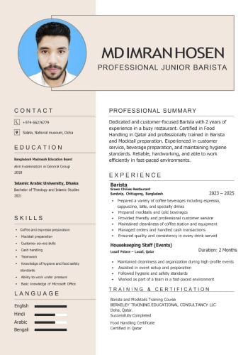 Professional Barista