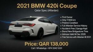 2021 BMW 420i Coupe | Only 17,900km