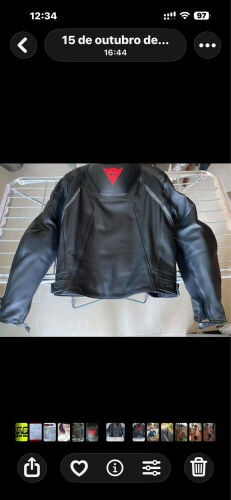 Dainese leather jacket  vented