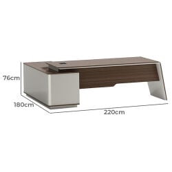 Modern L-shaped office desk
