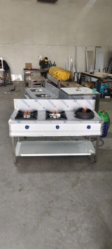 SSteel 3 Burnner Cooking Range