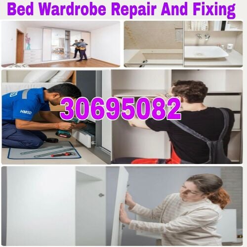 Bed wardrobe Remove And Fixing also