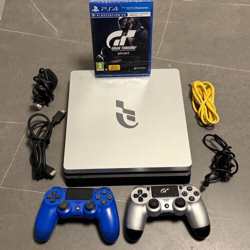 ps4 slim 1tb two controllers game