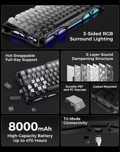 Mercury wireless keyboard 75%