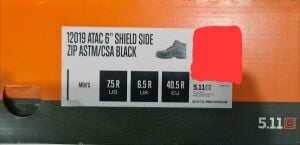 5.11 Safety Shoe Brand New not used