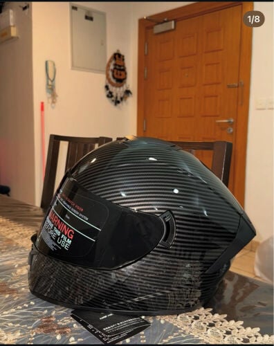 motorcycle helmet black lvs