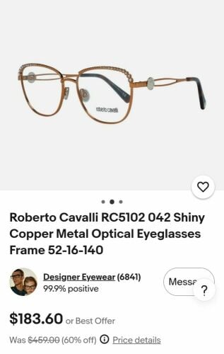 Roberto Cavalli Eyeglasses