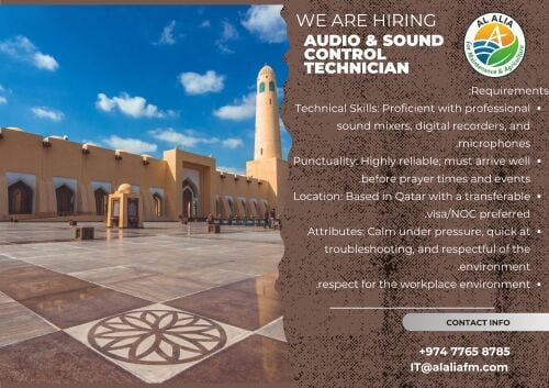 Audio & sound control technician