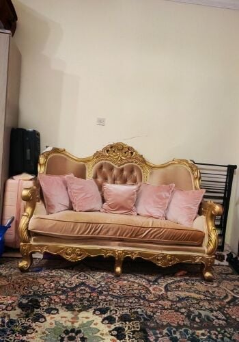 صالون 3 قطع ودولاب