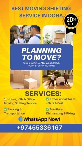 Qatar movers packers service