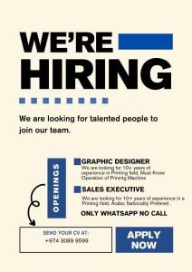 We are Hiring