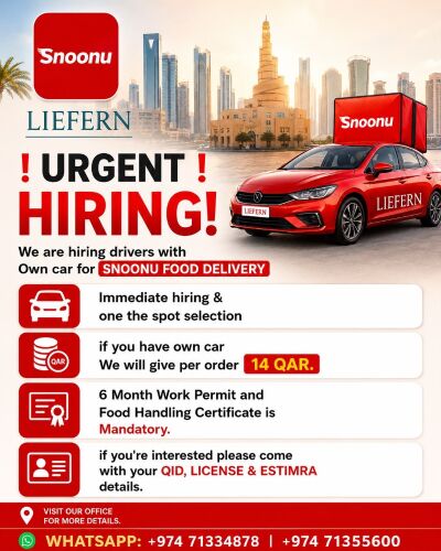 Hiring Drivers with Own Car