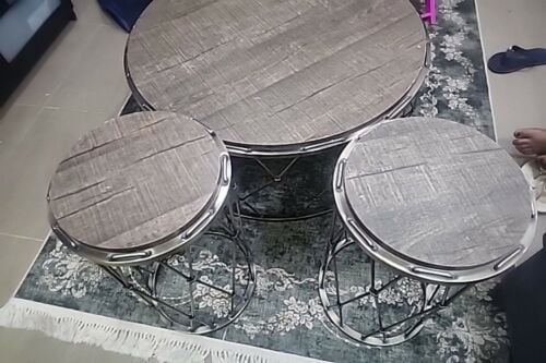 coffee table with 2 side table