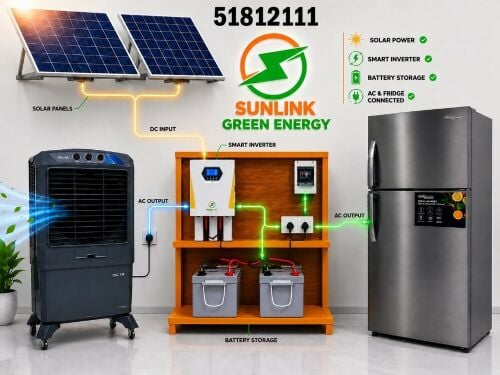 Fridge + Air cooler package solar