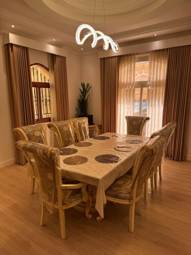 Dining table with 8 chairs