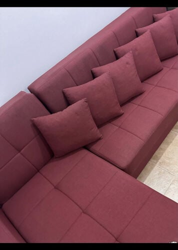 L shaped Sofa - Maroon color 