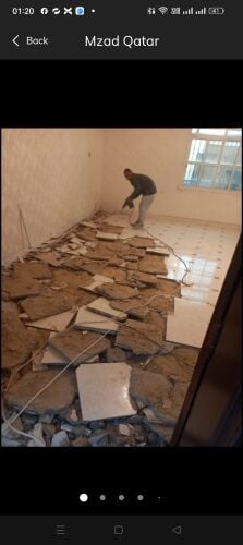 توريد وتركيب بلاط الحوش وتركيب دف