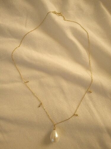 luxury Gold Necklace with Pearl
