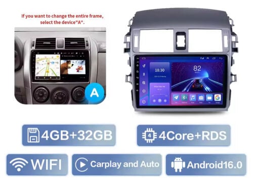 Toyota Corolla android screen