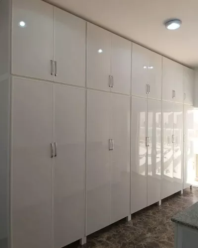 Aluminum bedroom cabinet making