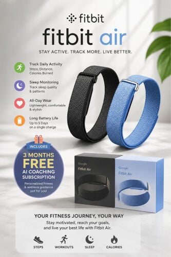 Fitbit air (Black - Blue) colours
