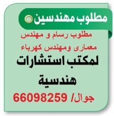 مطلوب مهندسين ورسام