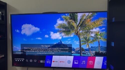 تلفزيون ال جي 65 اتش ممتاز جدا ما