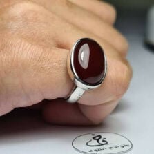 aqeeq ring silverr