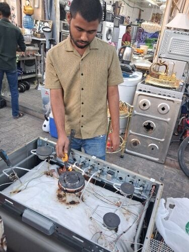 gas stove/oven/cooker, electronic