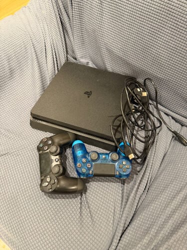 PS4 slim edition with 2 controllers