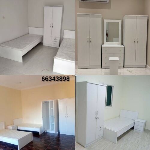 new wooden single bedroom set
