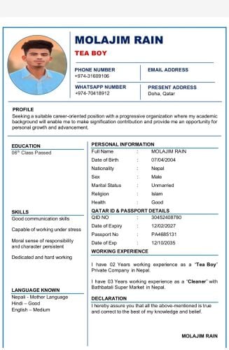 Post Applied for Any suitable jobs