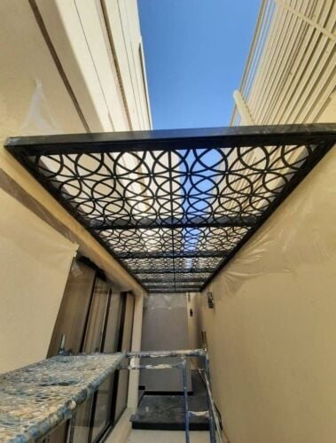 Iron works gate