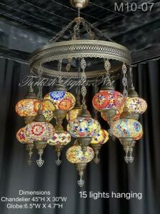 Turkish Chandler 15 bulb
