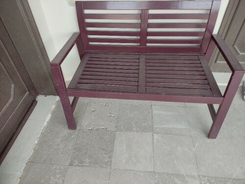 3 Wooden garden chairs